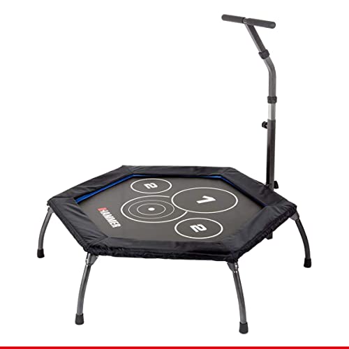 HAMMER Fitness-Trampolin Cross Jump, 98 cm Sprungfläche, patentierte Technik,...