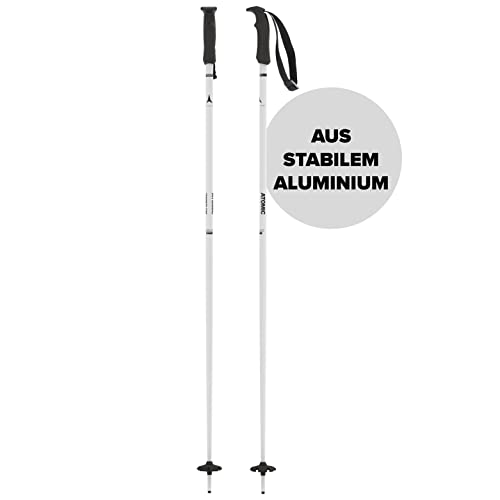 ATOMIC CLOUD Skistöcke - Weiß - Länge 110 cm - Hochwertiger Aluminium-Skistock -...