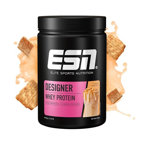 ESN Designer Whey Protein Pulver, Cinnamon Cereal, 908 g, bis zu 23 g Protein pro...