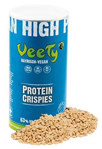 Veety - Vegan Erbsen Protein Crispies 63% - Sojafrei und Zuckerfrei - Erbsenprotein...