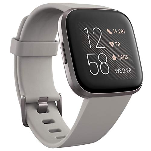 Fitbit Versa 2 Health & Fitness Smartwatch with Voice Control, Sleep Score & Music,...