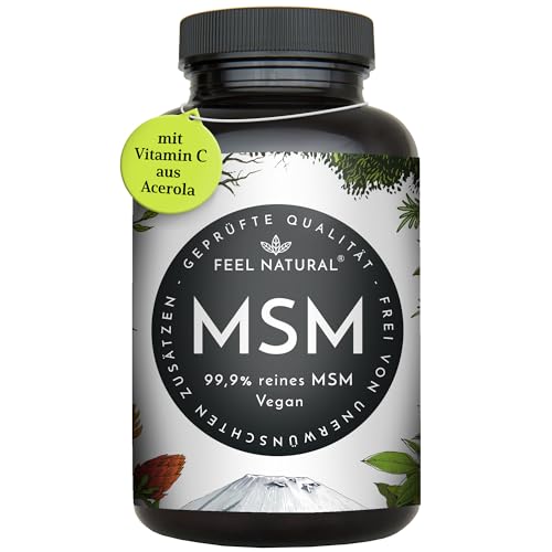 MSM Tabletten - 2000mg MSM (Methylsulfonylmethan) je Tagesdosis - 365 Tabletten (6...