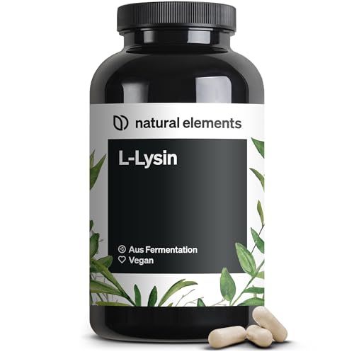 L-Lysin – 365 Kapseln – 800mg pures L Lysin aus 1000mg L-Lysin HCl/Tag – Aus...