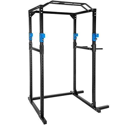 tectake Kraftstation Fitnessstation Power Rack Power Cage | Klimmzug-Doppelstange |...