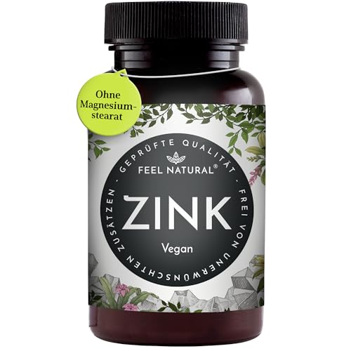 Zink Tabletten - 365 Stück im Jahresvorrat - Hochdosiert mit 25mg je Tagesdosis -...