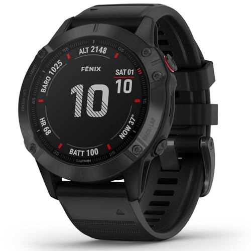 Garmin fenix 6 PRO – GPS-Multisport-Smartwatch mit 1,3 Zoll Display,...