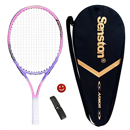 Senston Tennisschläger 23 One-Piece-Design Tennis Schläger Set mit...