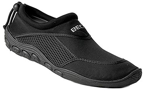 BECO Badeschuhe / Surfschuhe für Damen und Herren schwarz 38