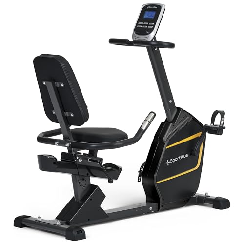 SportPlus Heimtrainer mit Magnetbremse 24 Widerstandsstufen, gelenk- und...