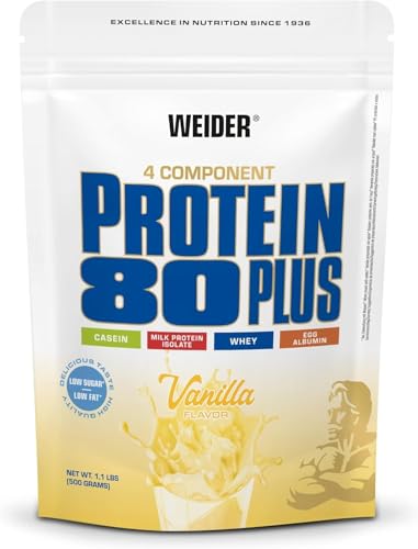 WEIDER Protein 80 Plus Mehrkomponenten Protein Pulver, Eiweißpulver für cremige,...