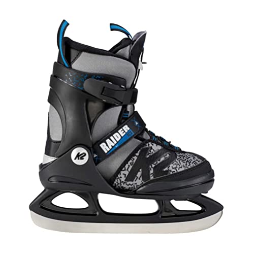 K2 Raider Ice Skates Jungen, Black Grey, 35/40 EU