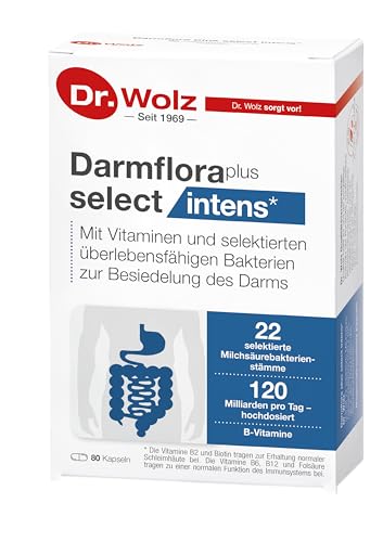 Darmflora plus select intens von Dr. Wolz, hochdosierte Bakterienkulturen, mit...