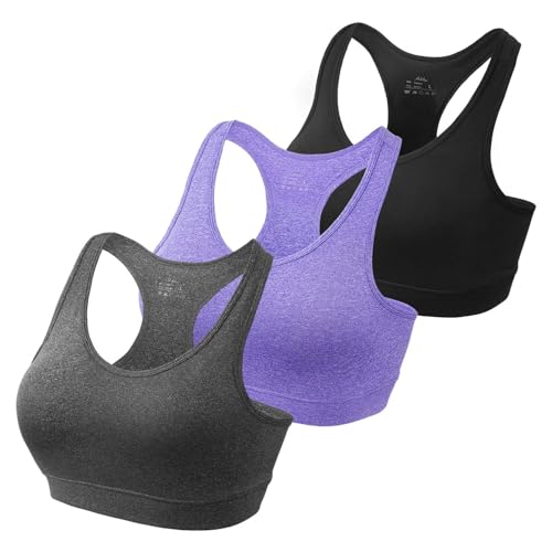 HBselect Sport BH Bustier Damen Bralette Nathloser mit Polstern Sportbekleidung...