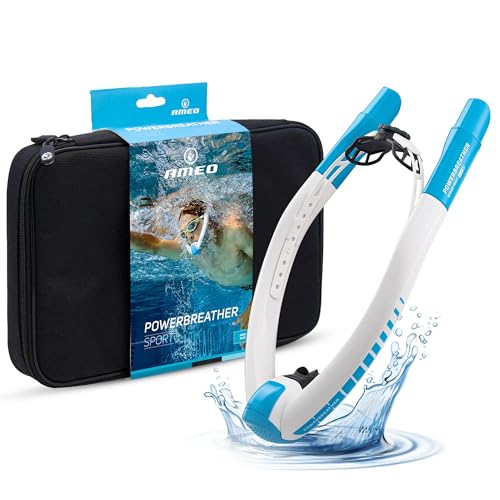 POWERBREATHER AMEO Sport - Atem Trainingsgerät fürs Schwimmbecken mit 100%...