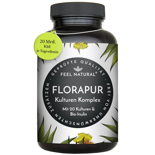 Florapur Kulturen Komplex - 20 Bakterienkulturen & Bio Inulin - 180...