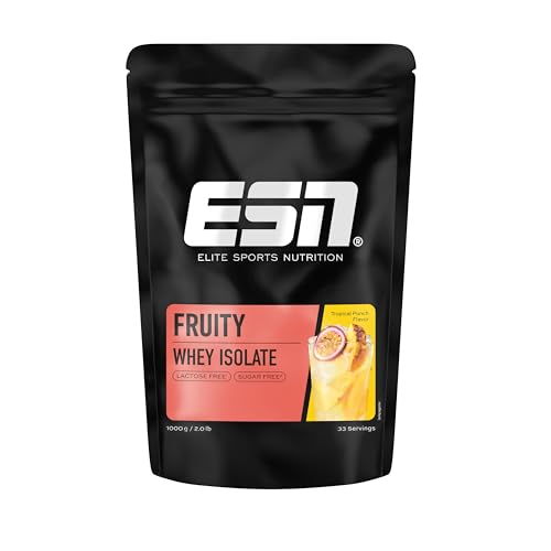 ESN Fruity Whey Isolate 2.0, Tropical Punch, 1 kg, Molkeproteinisolat mit bis zu 27 g...