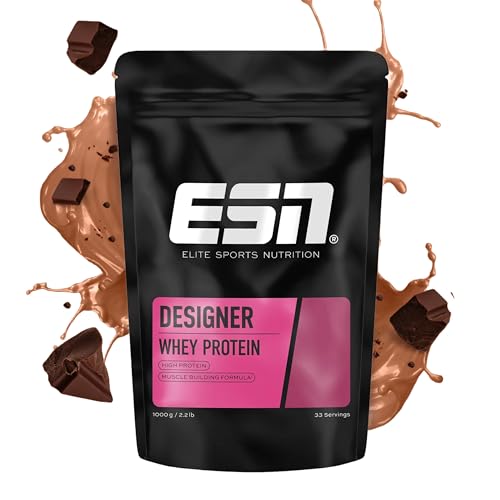 ESN Designer Whey Protein Pulver, Chocolate, 1 kg, bis zu 23 g Protein pro Portion,...