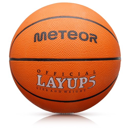 meteor® Layup Kinder Jugend Basketball Größe #5 ideal auf die Kinderhände von 4-8...