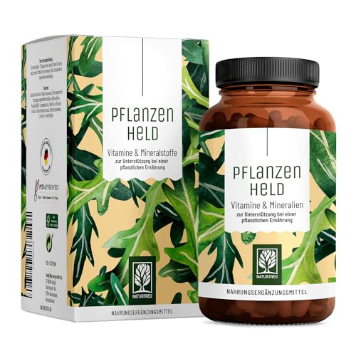 PFLANZENHELD Vegan Multivitamin Kapseln - 120 Kapseln für Veganer und Vegetarier -...