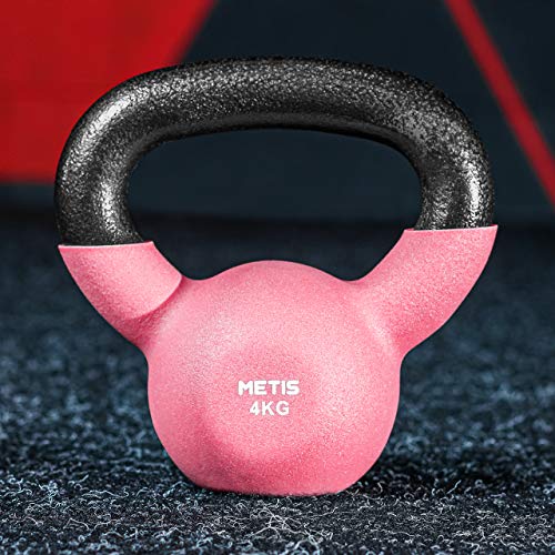 METIS Neopren Kettlebell - von 4kg bis zu 20kg | Training für Zuhause & Fitness...