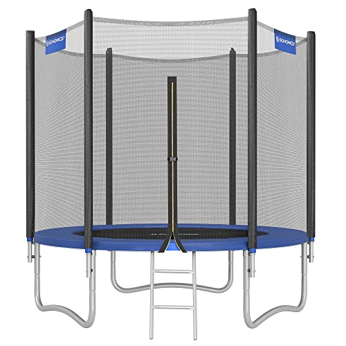 SONGMICS Trampolin Ø 244 cm, Gartentrampolin für Kinder mit Sicherheitsnetz,...